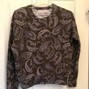 LOFT - Jeweled sweatshirt.  EUC. Size Med